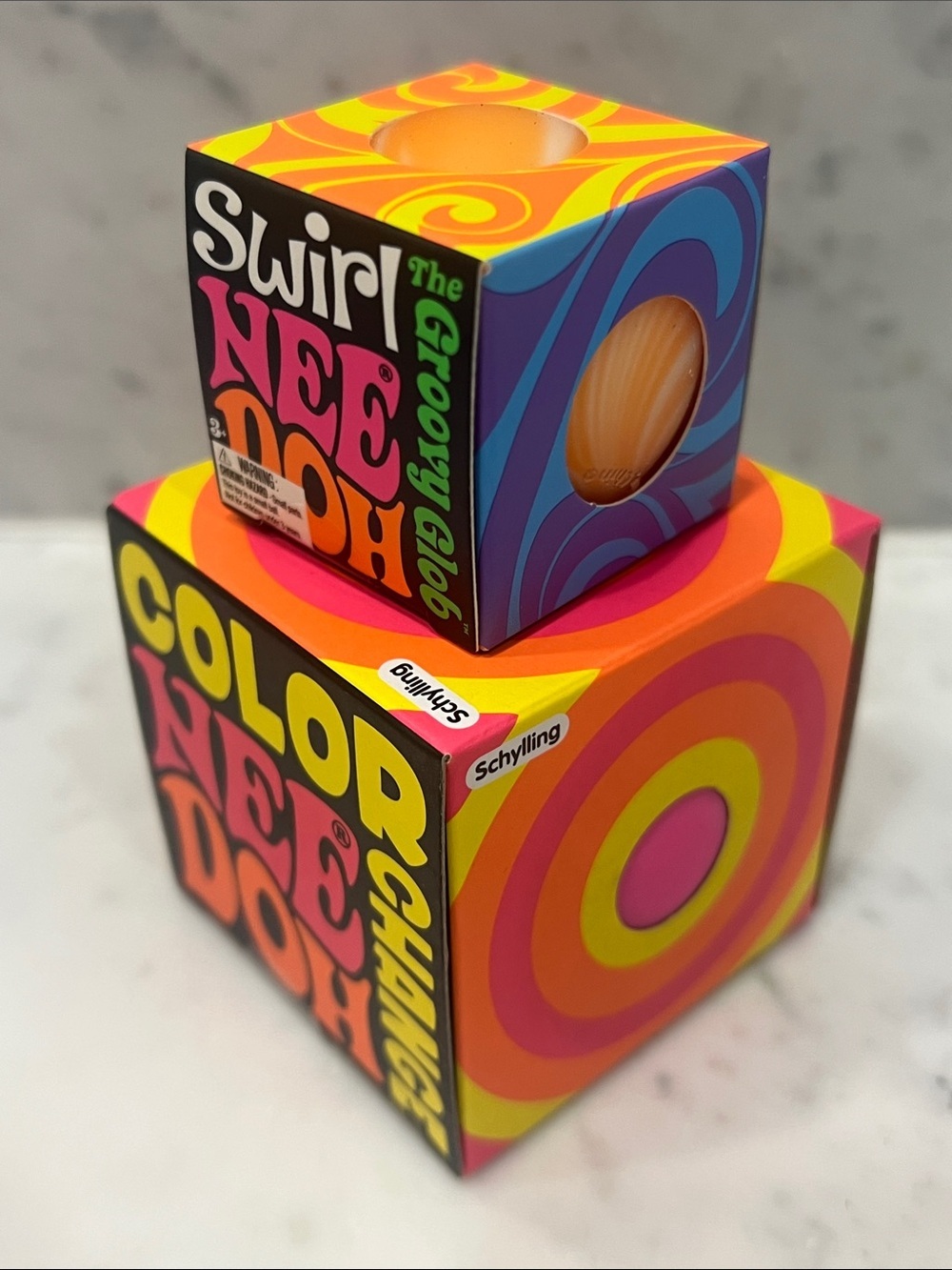 Needoh Color Change and The Groovy Glob Orange Swirl - Picture 2 of 6